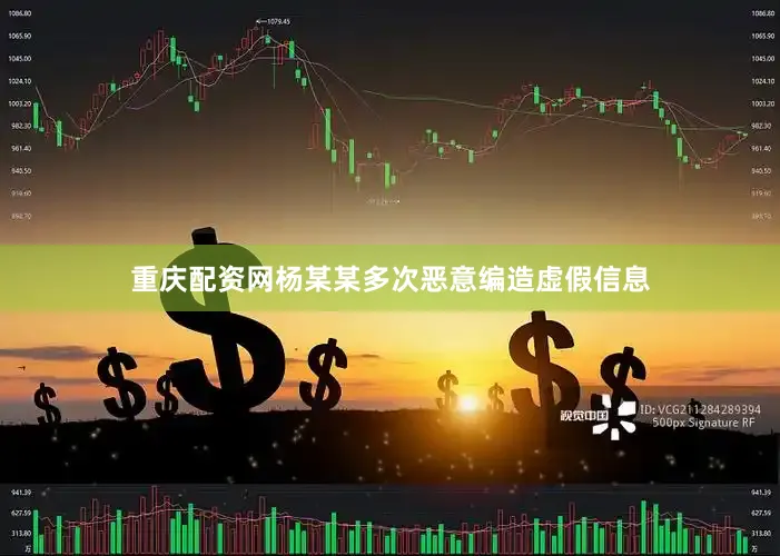 重庆配资网杨某某多次恶意编造虚假信息