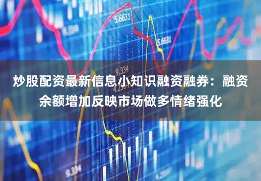 炒股配资最新信息小知识融资融券：融资余额增加反映市场做多情绪强化